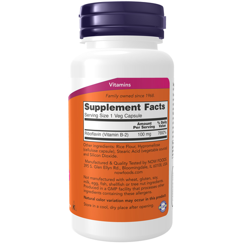 NOW B-2 100mg 100 Vcaps - Image 3