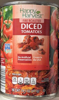 Happy Harvest Diced Fire Roasted Tomato 14.5 oz