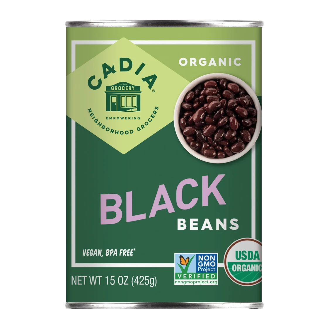 Cadia Organic Black Beans 15 oz