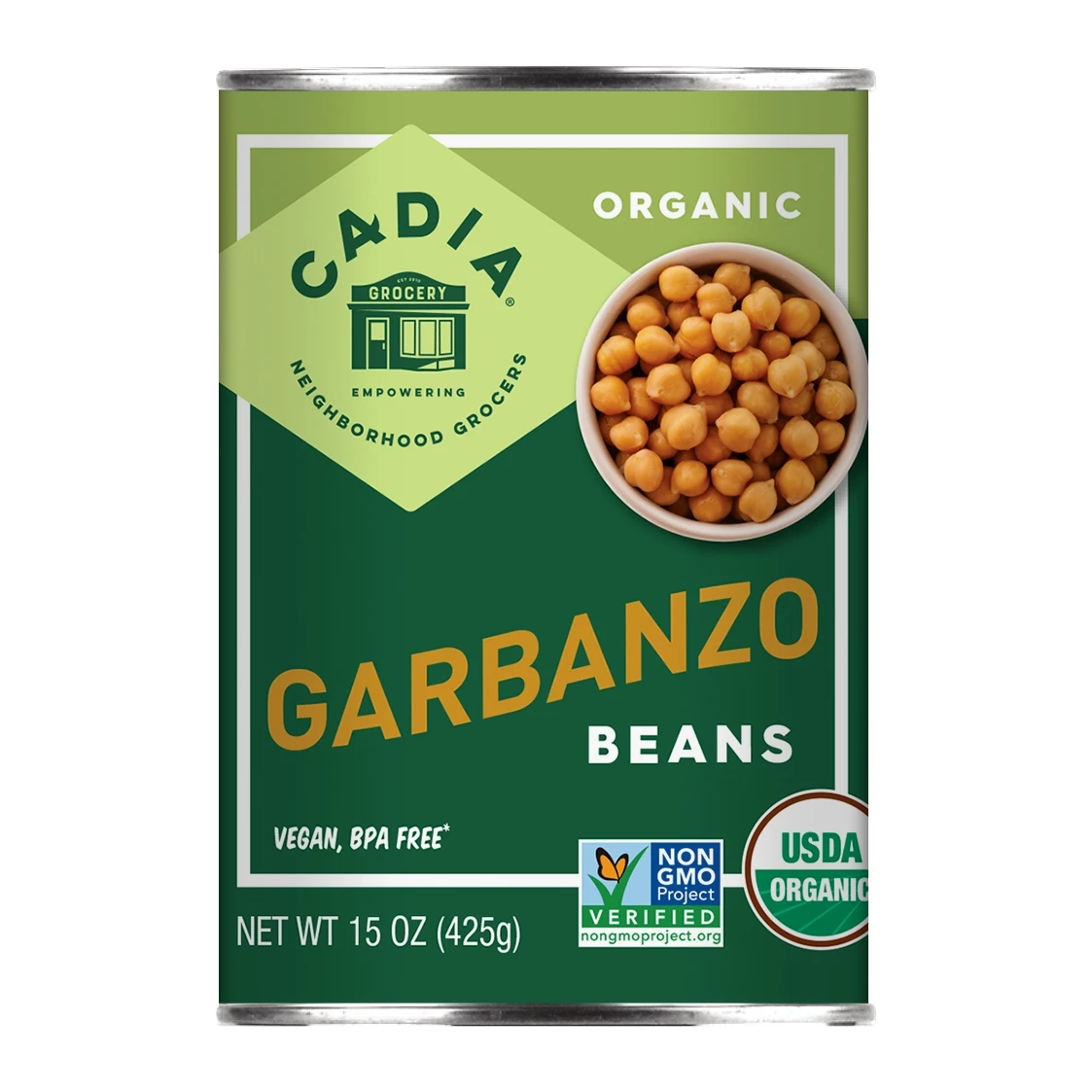 Cadia Organic Garbanzo Beans 15 oz