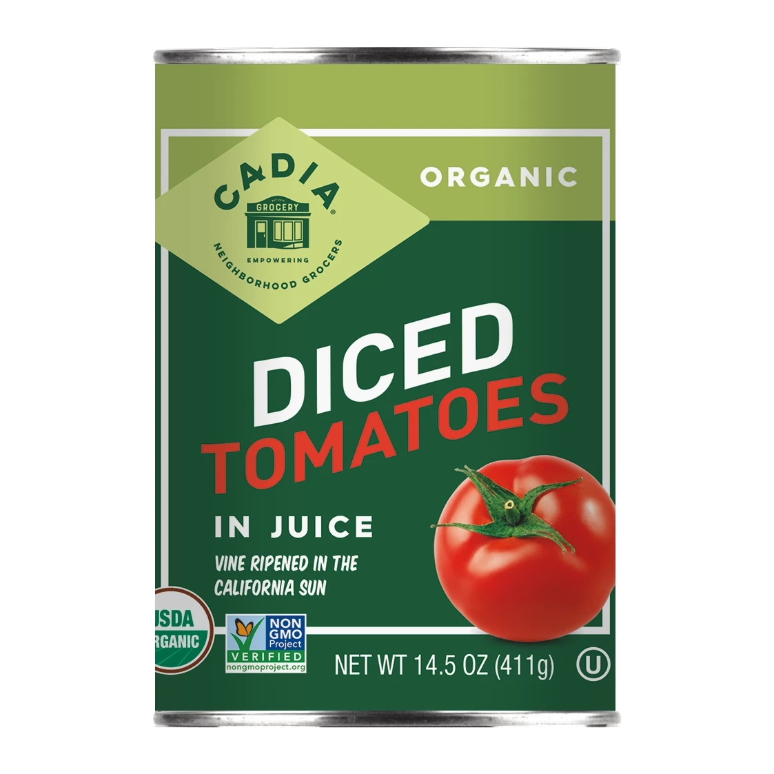 Cadia Organic Diced Tomatoes 14.5 oz