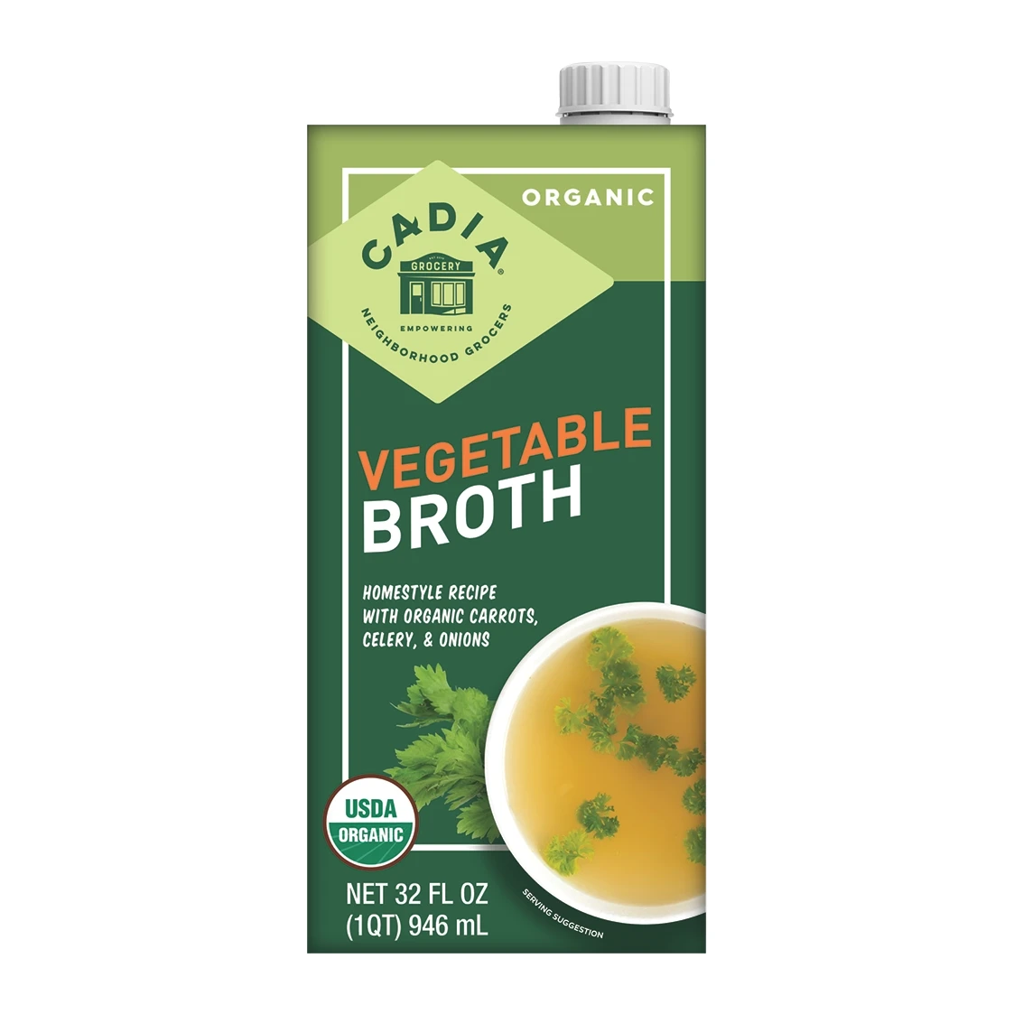 Cadia Organic Vegetable Broth 32 oz