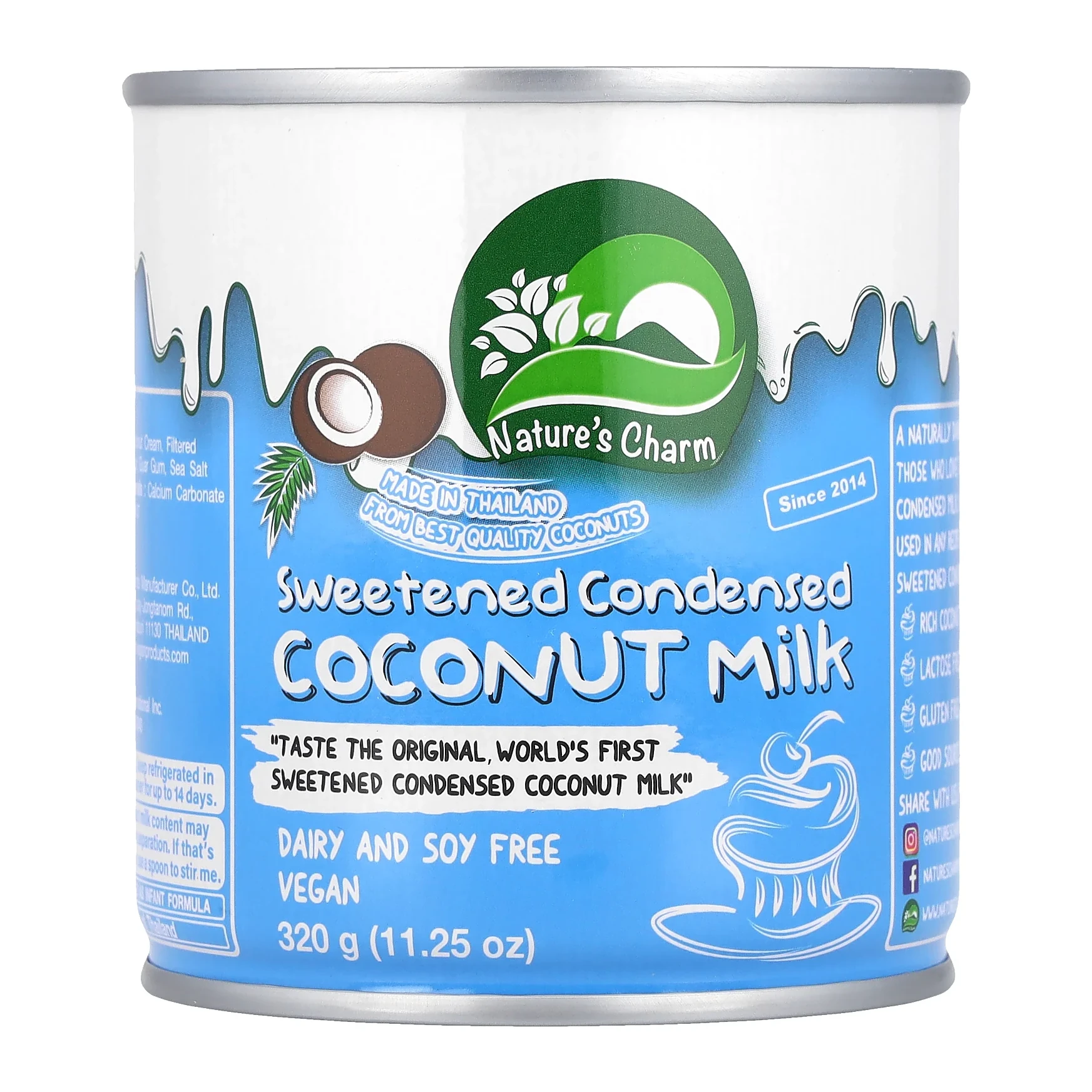 Nature's Charm Sweetened Condensed Coconut Milk 11.25 oz