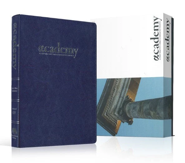 Academy Study Bible KJV Sapphire/Silver (Leatherette)