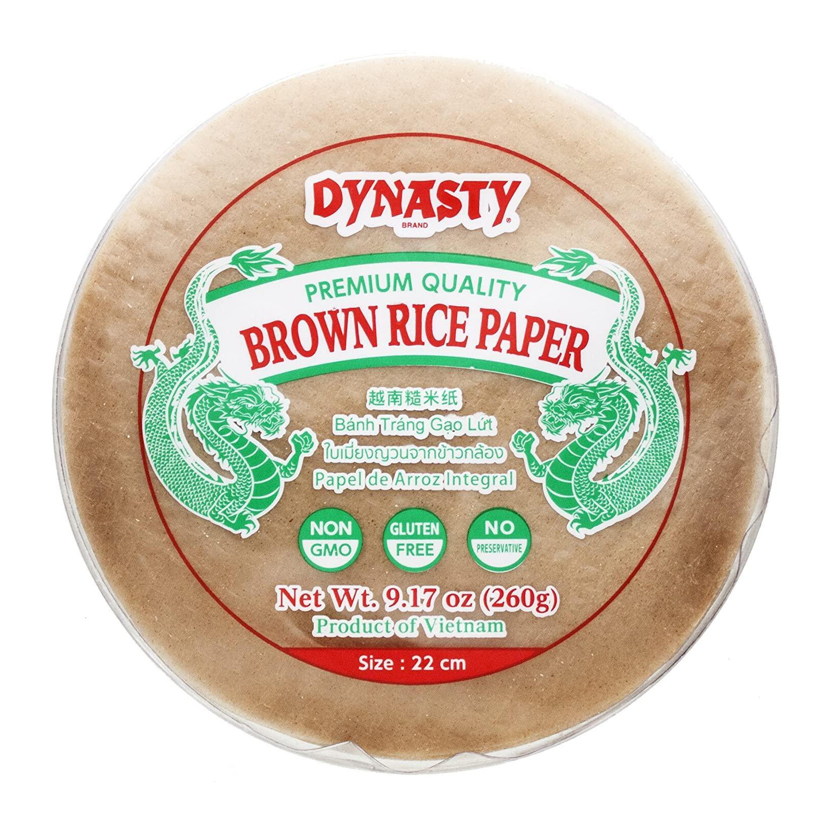 Dynasty Brown Rice Paper 9.17 oz