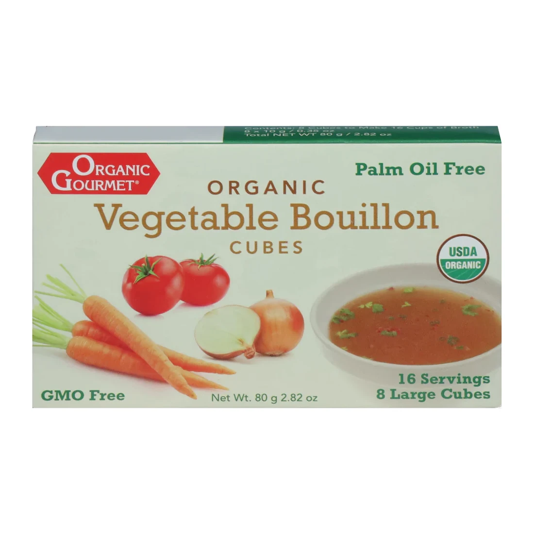 Organic Gourmet Vege Bouillon 8 Cubes 3.1 oz