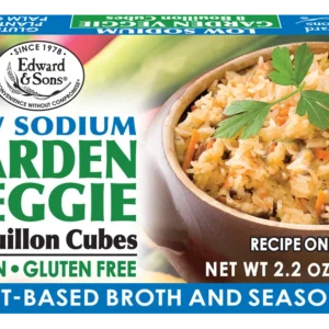 Edward & Sons Vegetable Bouillon Low Sodium 8 Cubes 2.2 oz