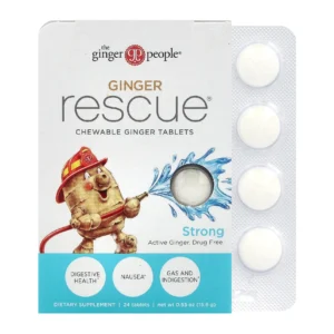 Ginger People Rescue Ginger Chewable 24 Tablets