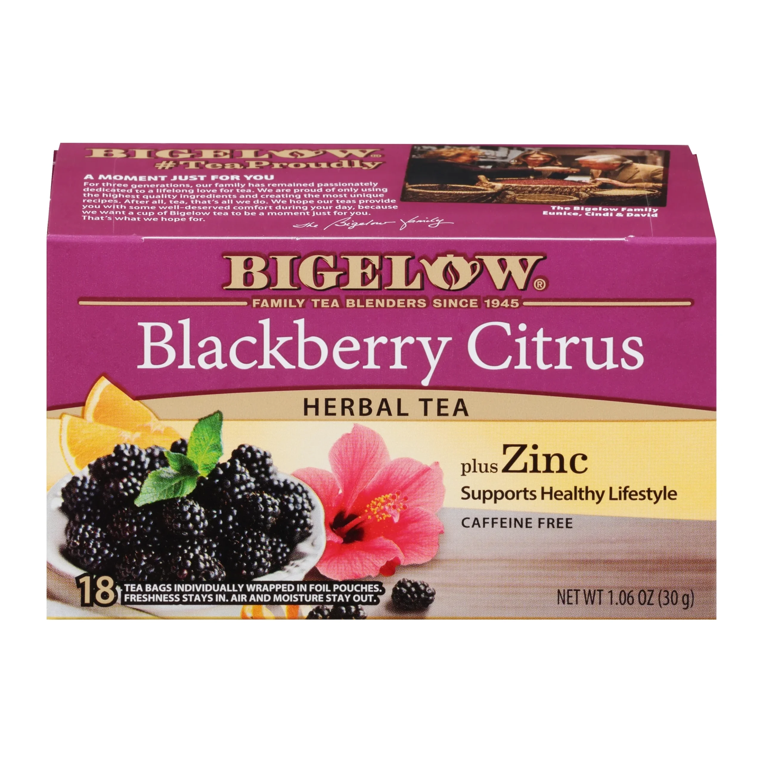 Bigelow Tea Blackberry Citrus 18 Bags