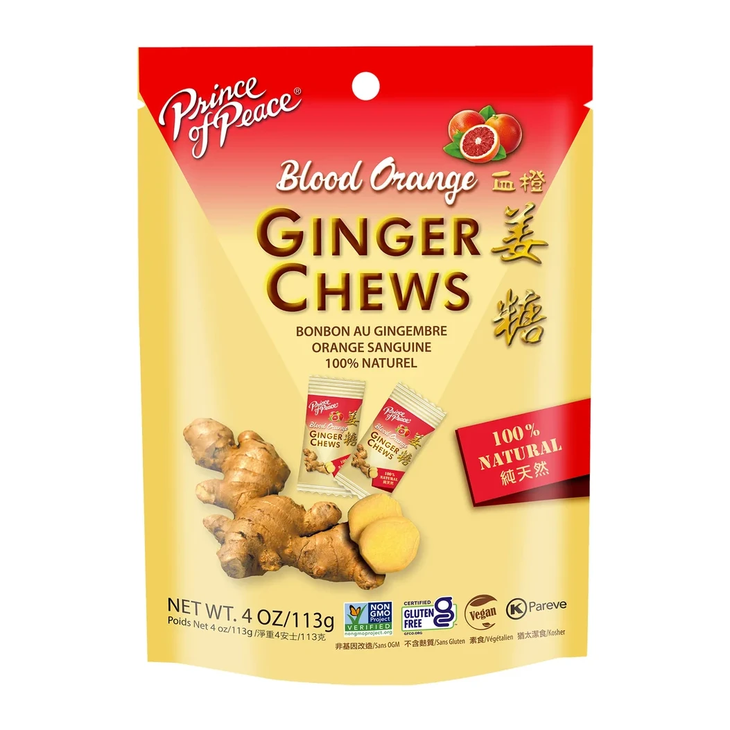 Prince of Peace Ginger Chew Blood Orange 4 oz
