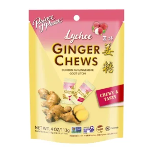 Prince of Peace Chew Lychee Ginger 4 oz