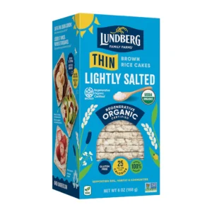 Lundberg Thin Stackers Brown Rice Lightly Salted Organic 6 oz