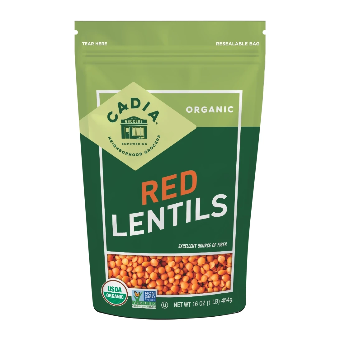 Cadia Organic Dry Red Lentils 16 oz