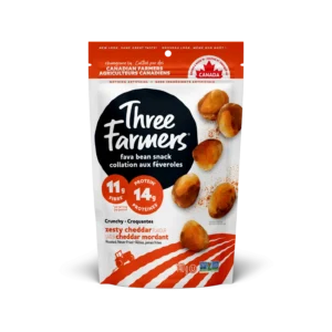 Three Farmers Roasted Fava Beans Zesty Cheddar 5 oz