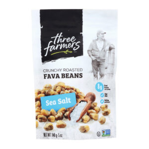 Three Farmers Roasted Fava Beans Sea Salt 5 oz