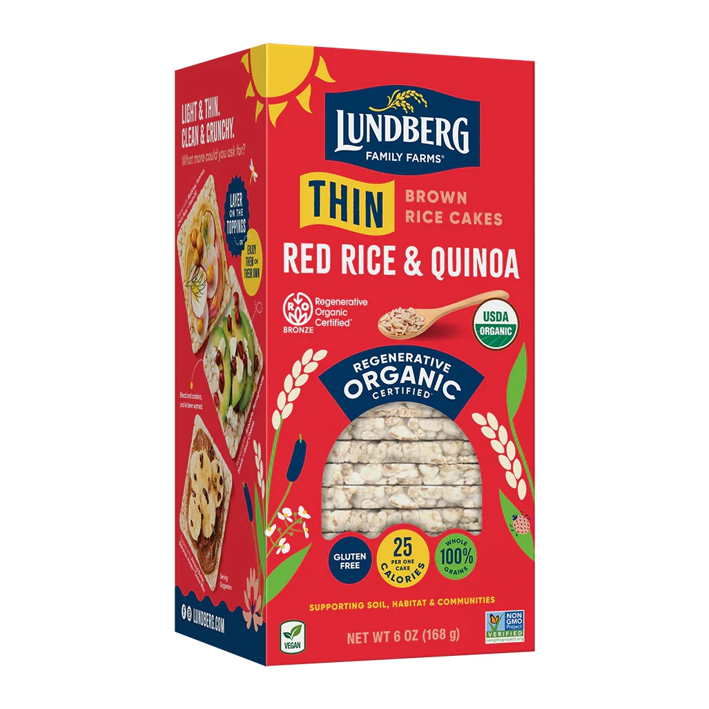 Lundberg Thin Stackers Red Rice & Quinoa, Organic 6 oz