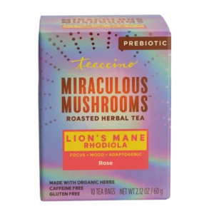 Teeccino Lion's Mane Rhodiola Mushroom Herbal Tea 10 Bags