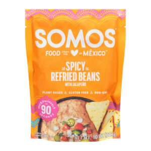 Somos Beans Refried Spicy 10 oz