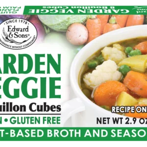 Edward & Sons Garden Vegetable Bouillon Cubes, Gluten-Free, 8 Cubes 2.2 oz