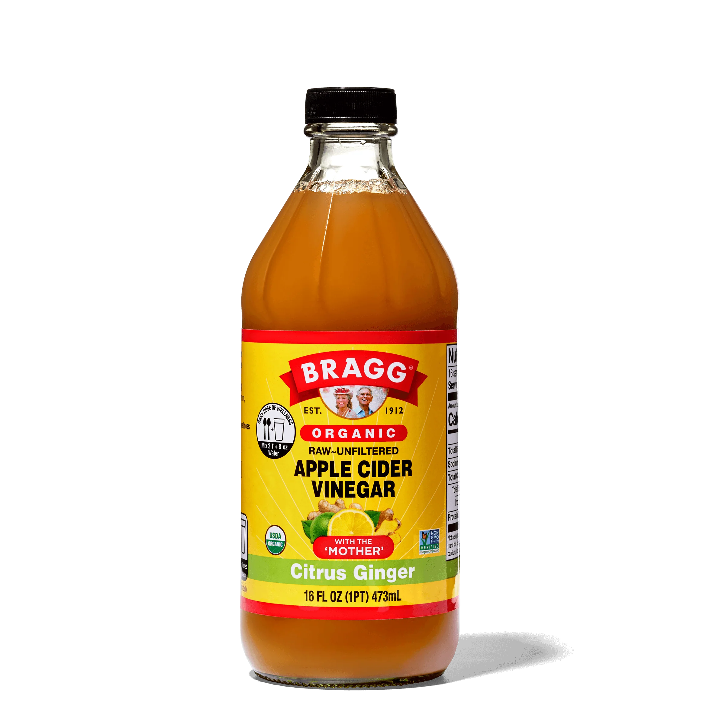 Bragg Organic Apple Cider Vinegar, Citrus Ginger 16 oz
