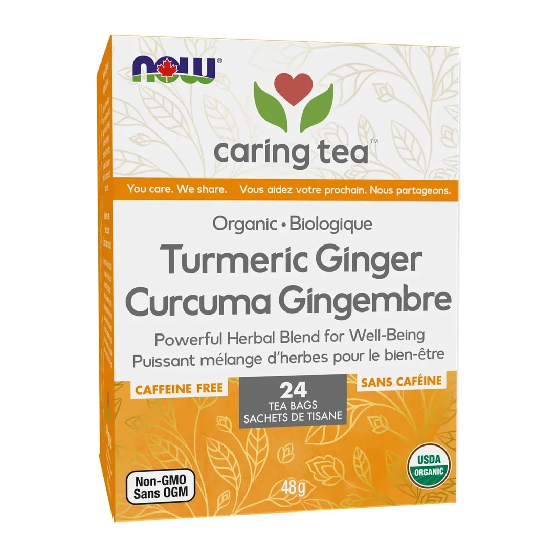 NOW Organic Turmeric Ginger Tea 24 Bags