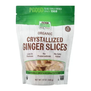 NOW Ginger Slices No Sulphur 12 oz