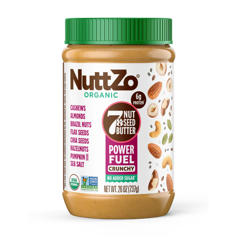NuttZo 7 Nut & Seed Butter Crunchy Organic 26 oz