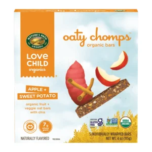 Love Child Organics Oaty Chomps Apple + Sweet Potato Snack Bar 5 Pc 4 oz
