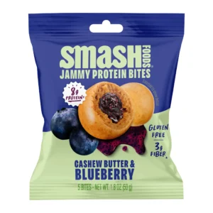 Smash Foods Snack Bites Cashew Butter Blueberry 1.8 oz