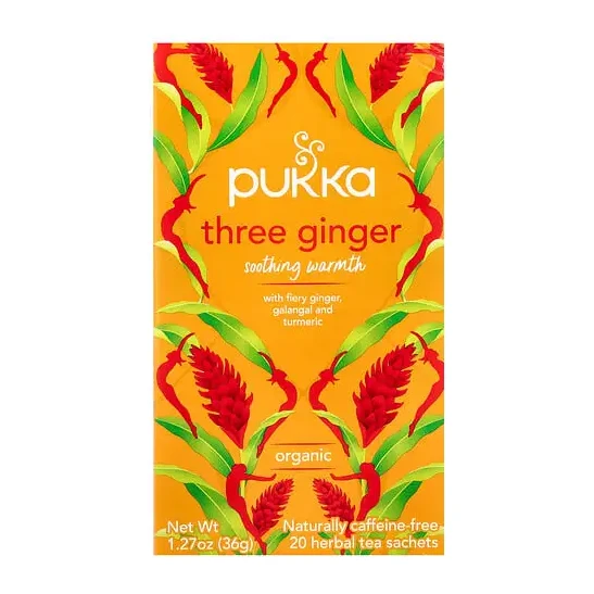 Pukka Herbs Three Ginger Herbal Tea 20 Bags