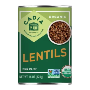 Cadia Canned Organic Lentils 15 oz