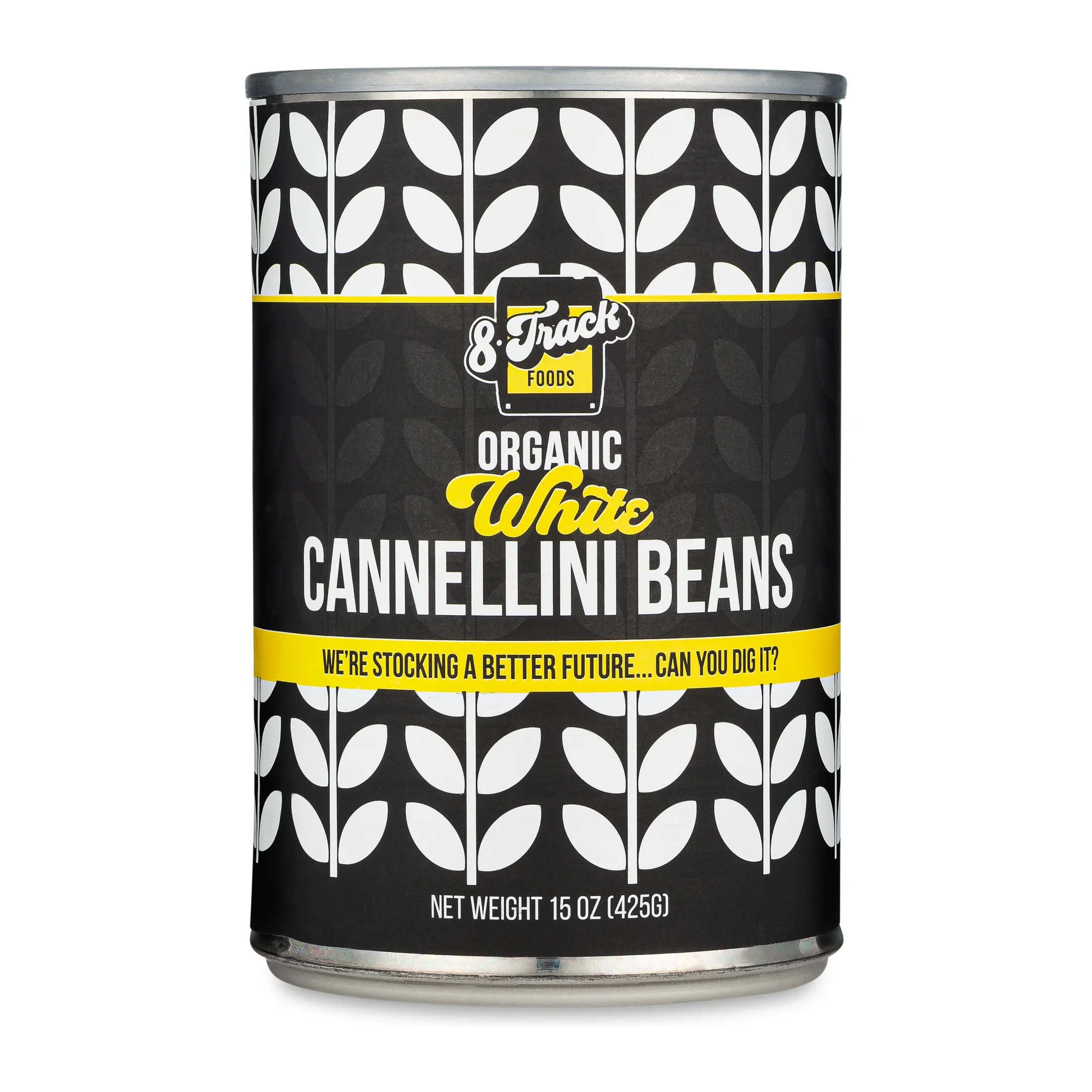 8 Track Foods Cannellini Beans Organic 15 oz