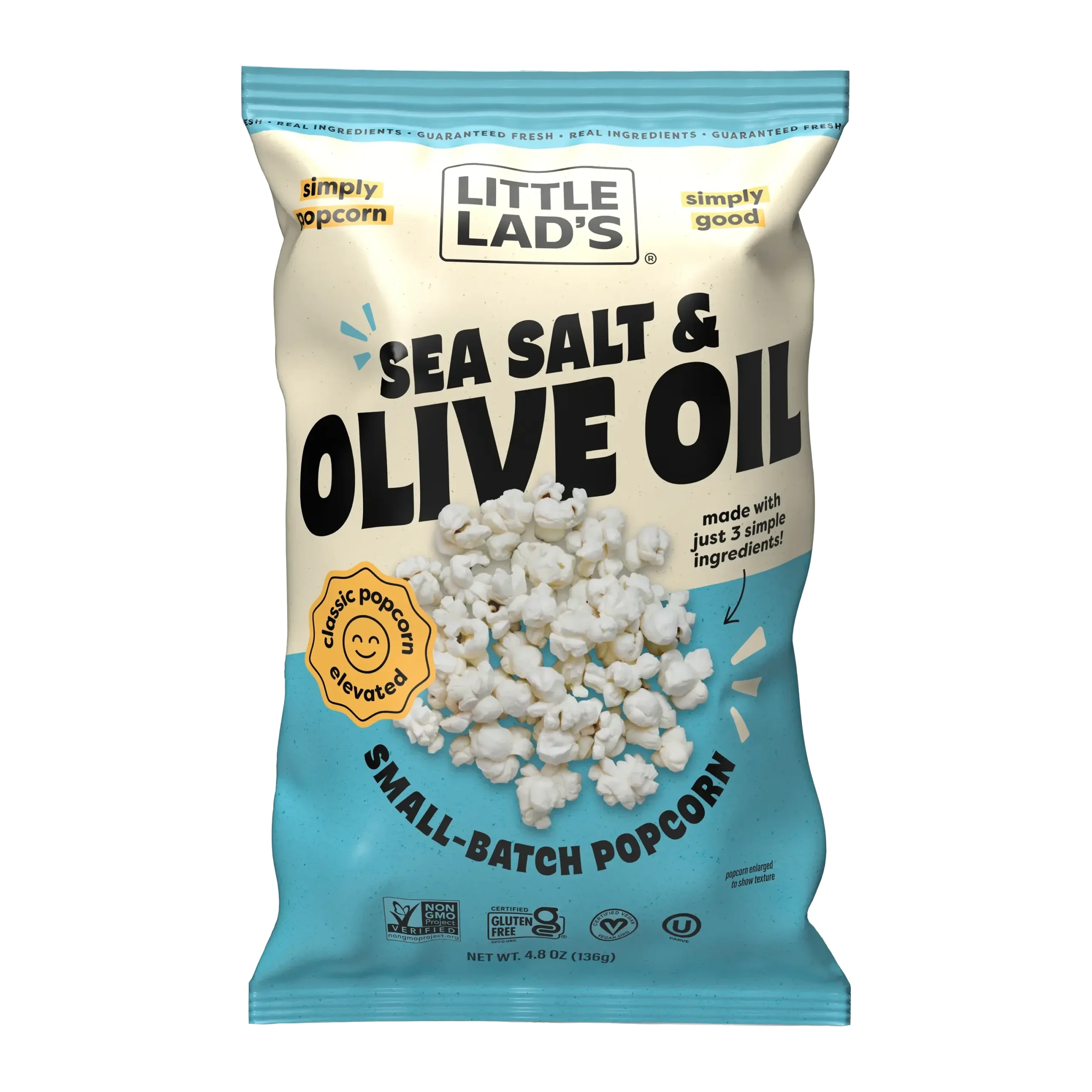 Little Lads Popcorn Sea Salt 4.8 oz