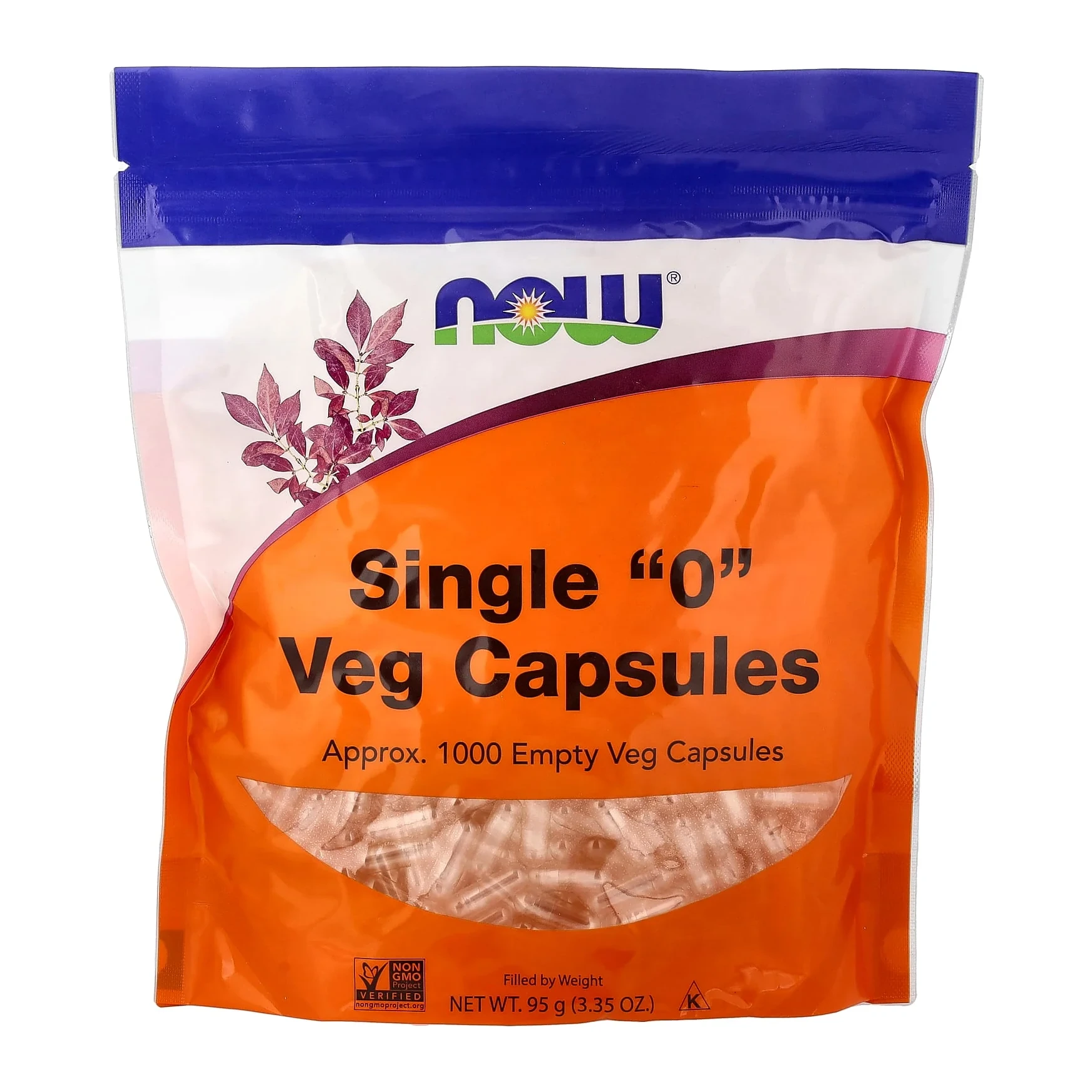 NOW Empty Single "0" 1,000 Vcaps