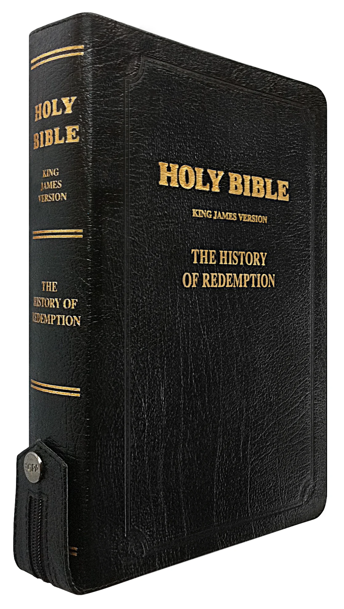 History of Redemption KJV Bible Black with Zipper