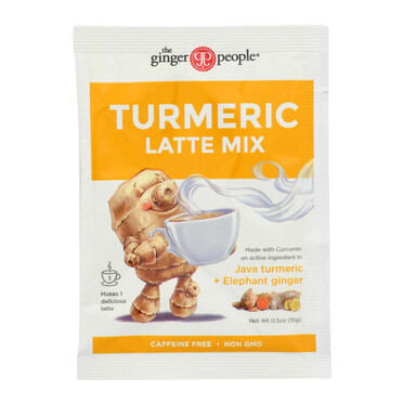 Ginger People Turmeric Latte Mix 0.5 oz Java Turmeric + Elephant Ginger