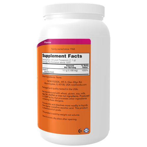 NOW Vitamin C Crystals 3 lb - Image 2