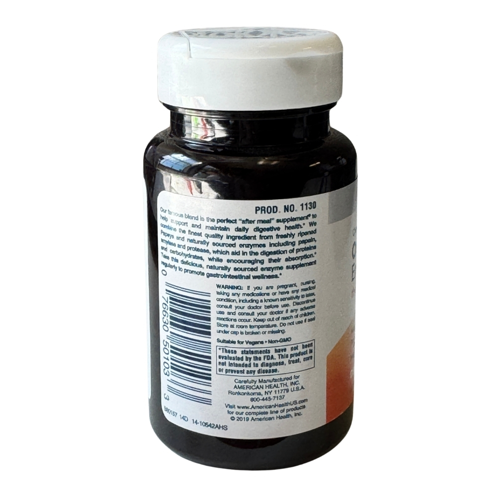 American Health Papaya Enzyme Original 100 Tab - Image 3