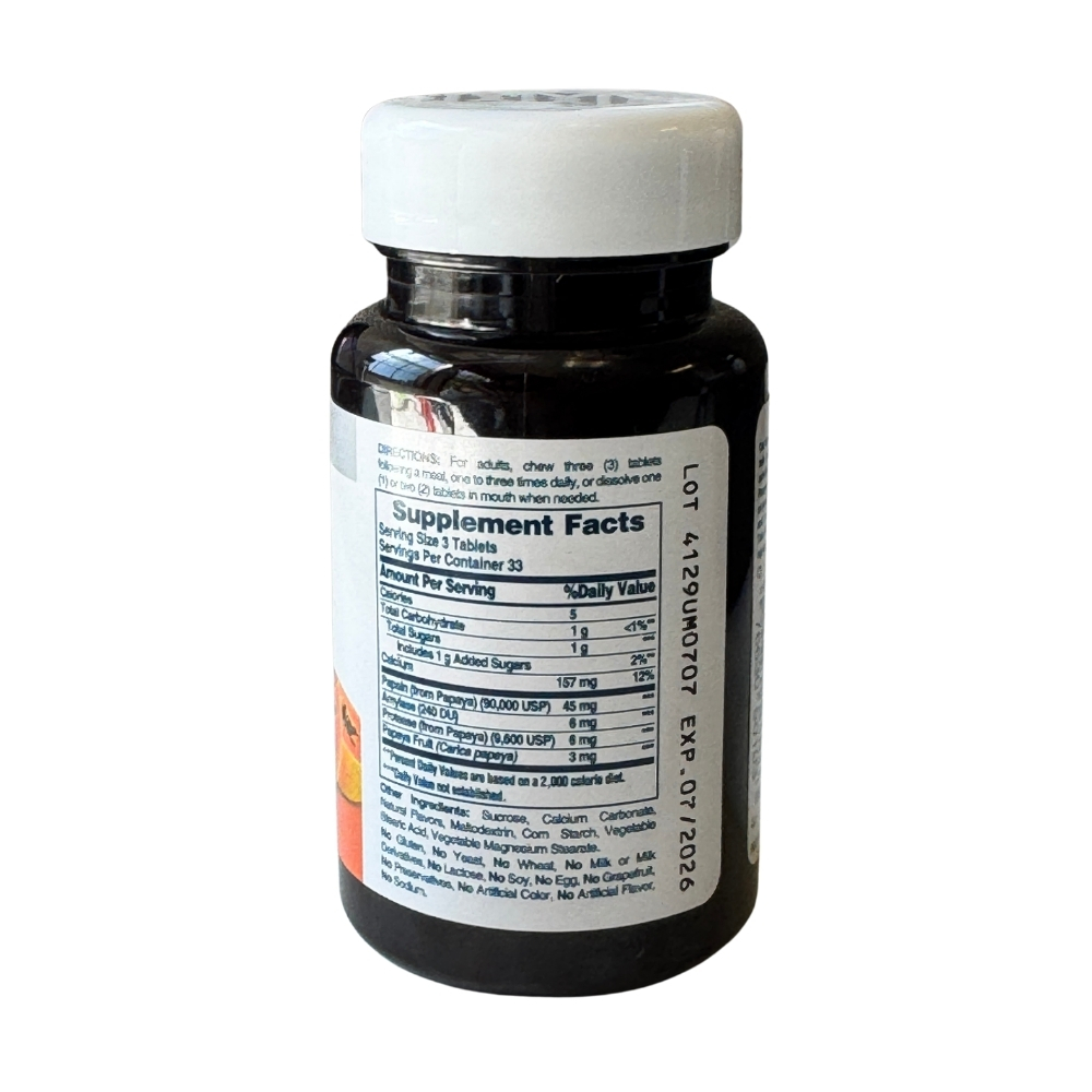 American Health Papaya Enzyme Original 100 Tab - Image 2