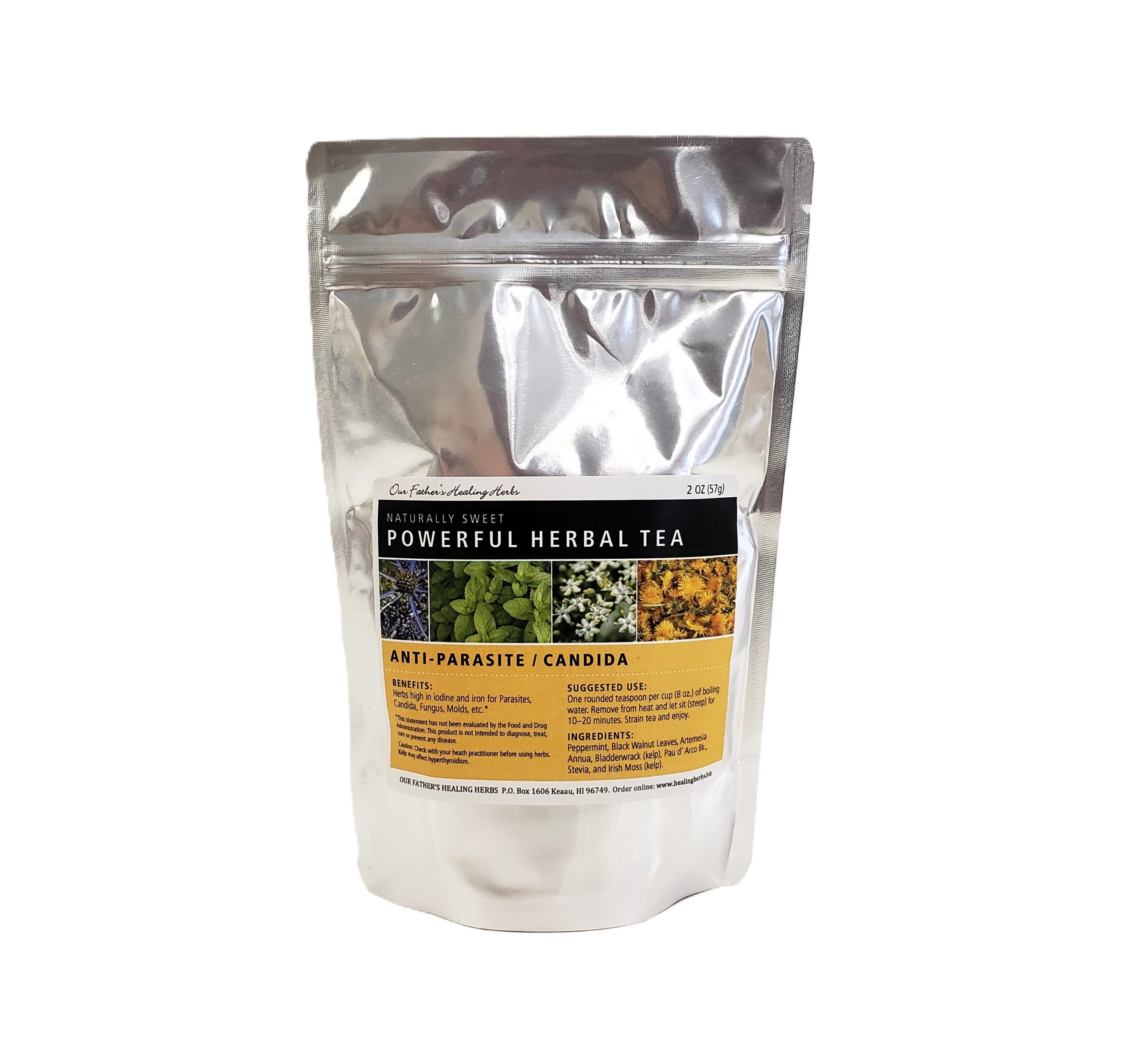 Our Father's Healing Herbal Tea - Anti Parasite/Candida 2 oz