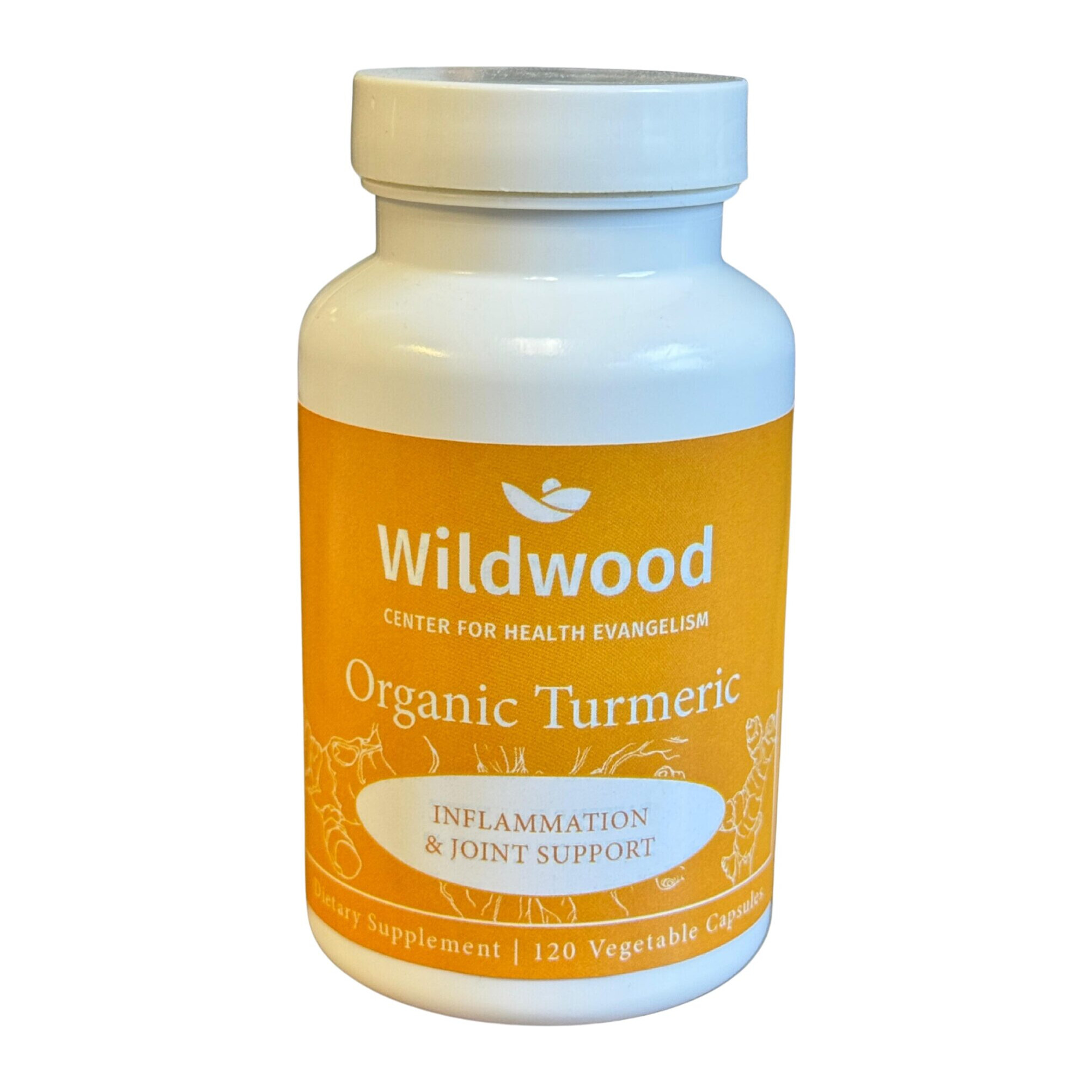 Wildwood Center for Health Evangelism Turmeric Organic 450 mg 120 Vcaps