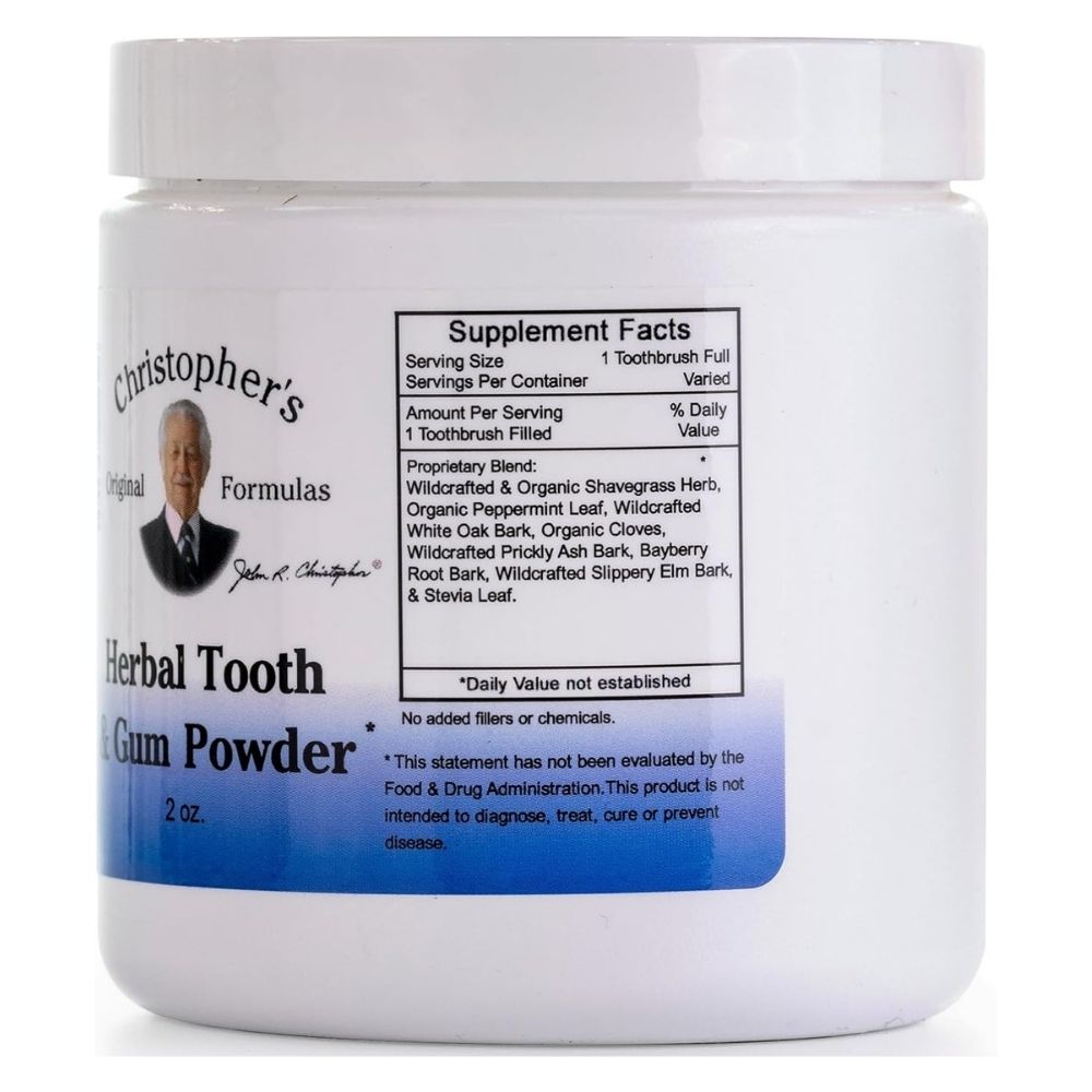 Christopher's Herbal Tooth Powder 2 oz - Image 2