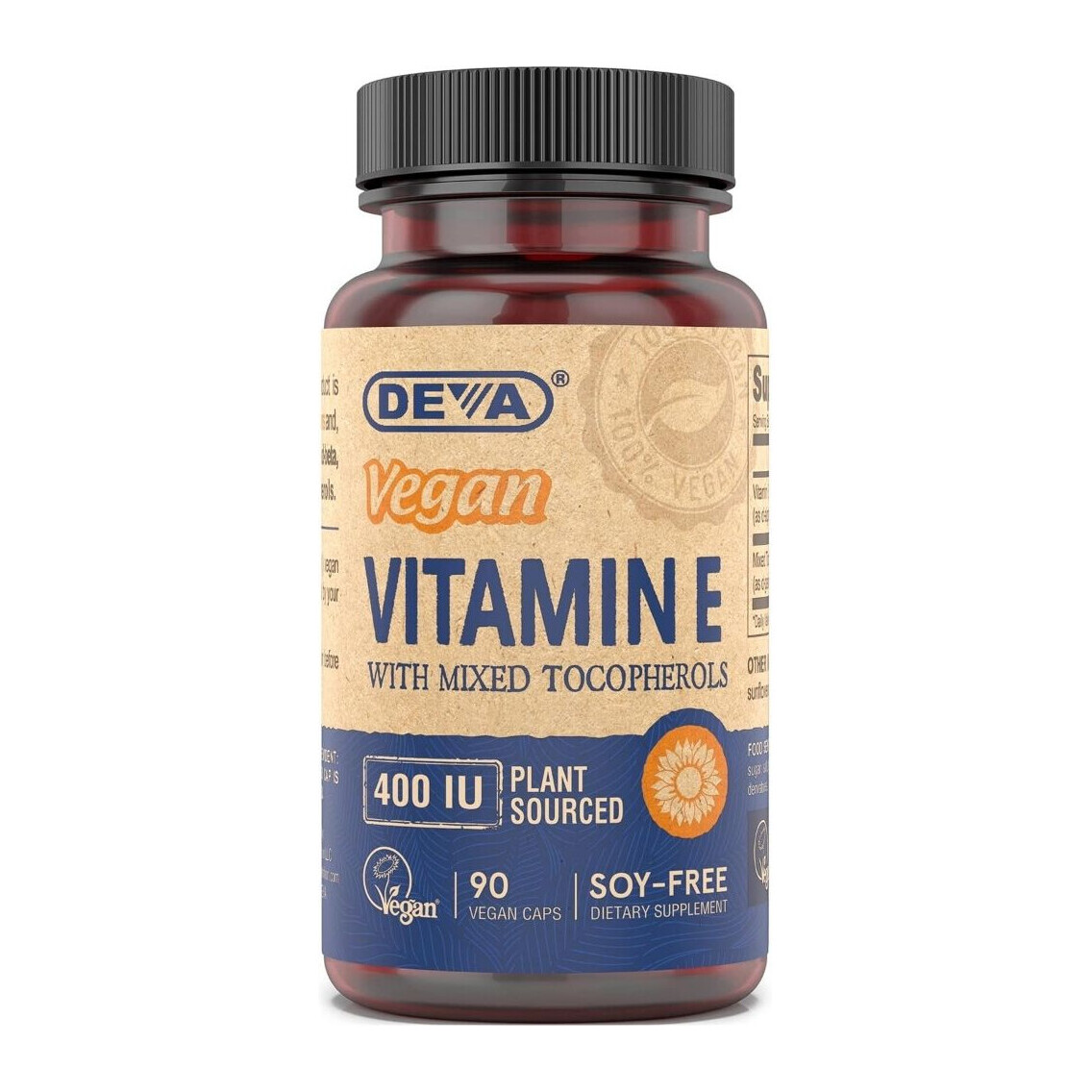 Deva Vegan Vitamin E 400 IU Vcaps