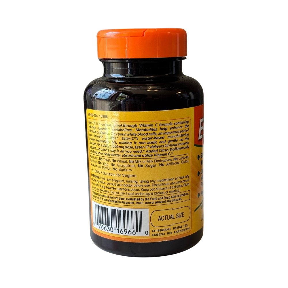 American Health Ester-C 500 mg with Bioflavonoids 120 Vcaps - Image 3