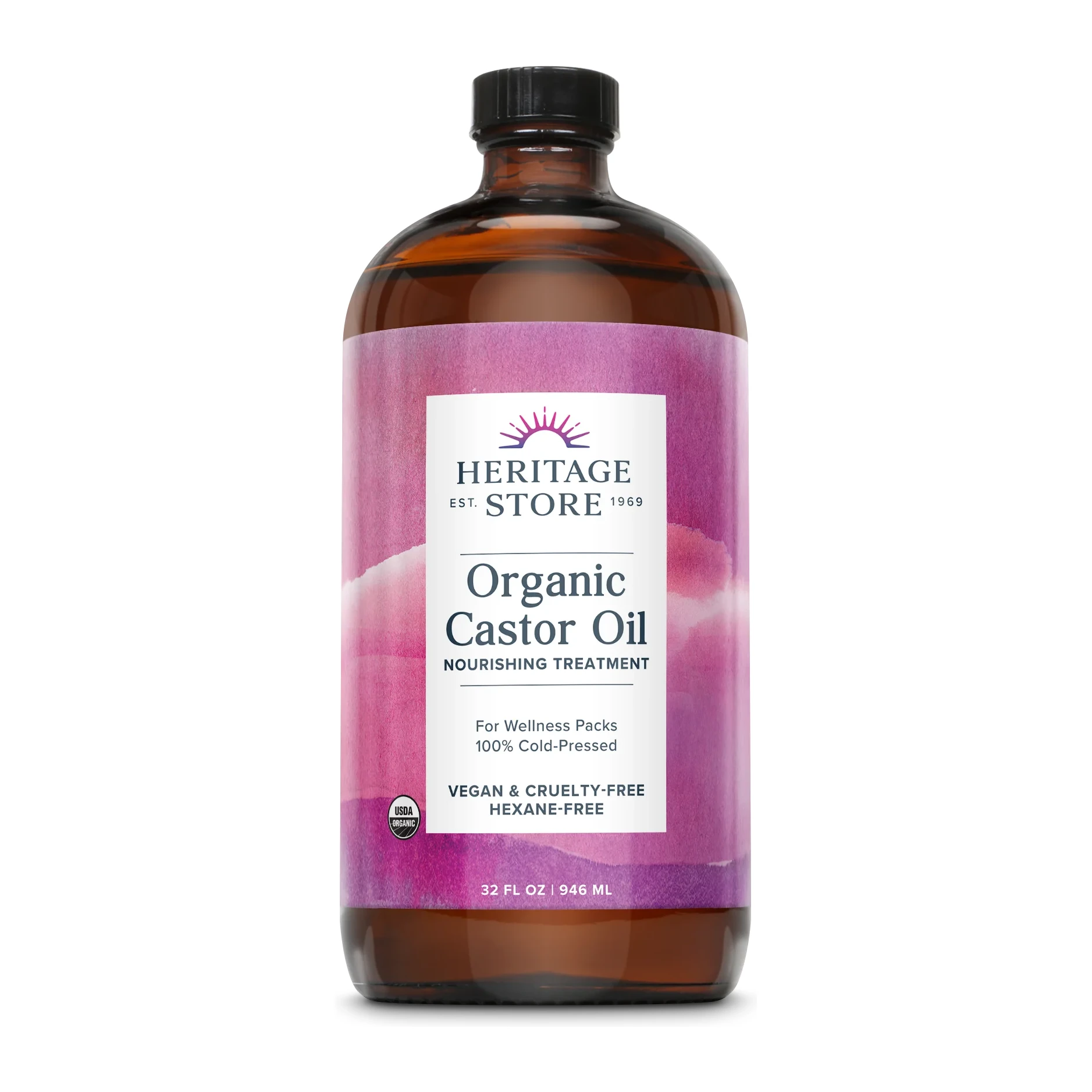 Heritage Organic Castor Oil 32 oz