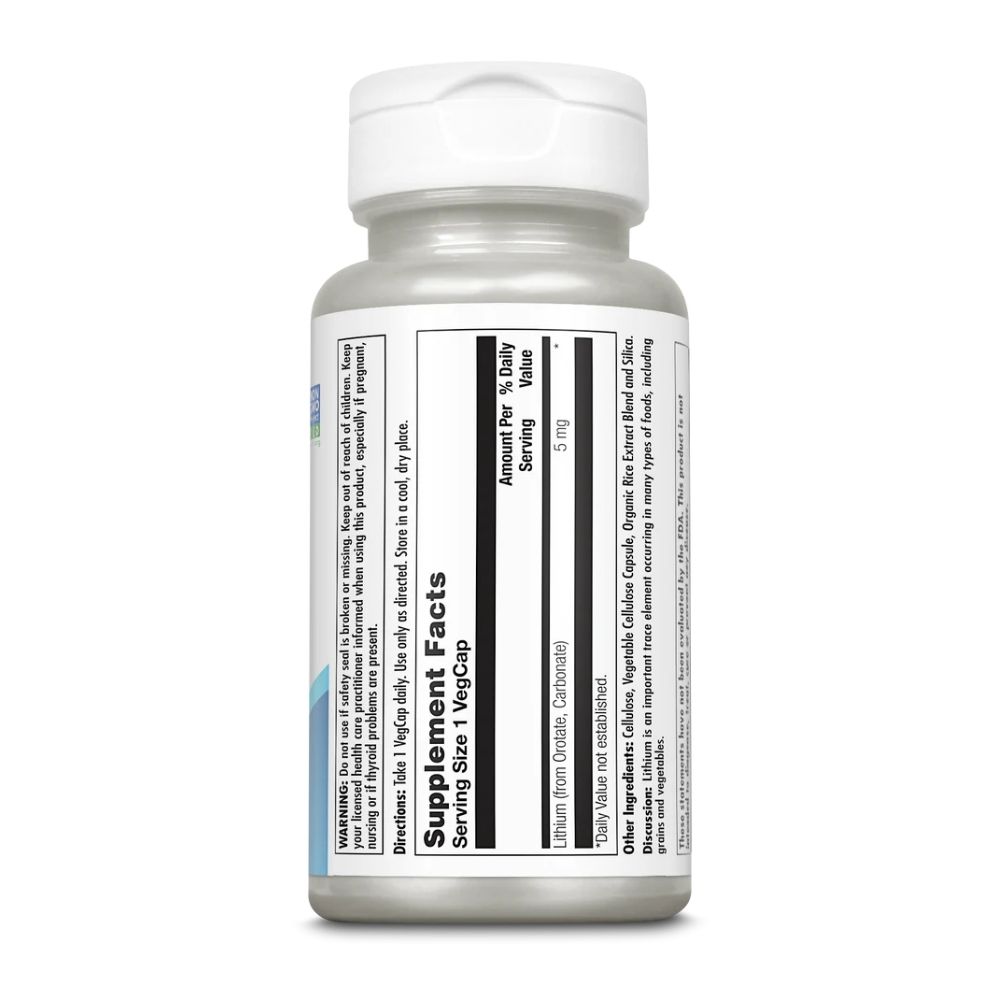 KAL Lithium Orotate 5 mg 60 Vcaps - Image 3