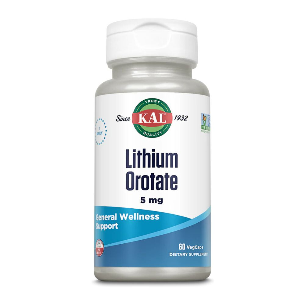 KAL Lithium Orotate 5 mg 60 Vcaps