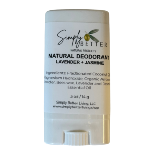 Simply Better Lavender and Jasmine Natural Deodorant 0.5 oz (Travel Size)