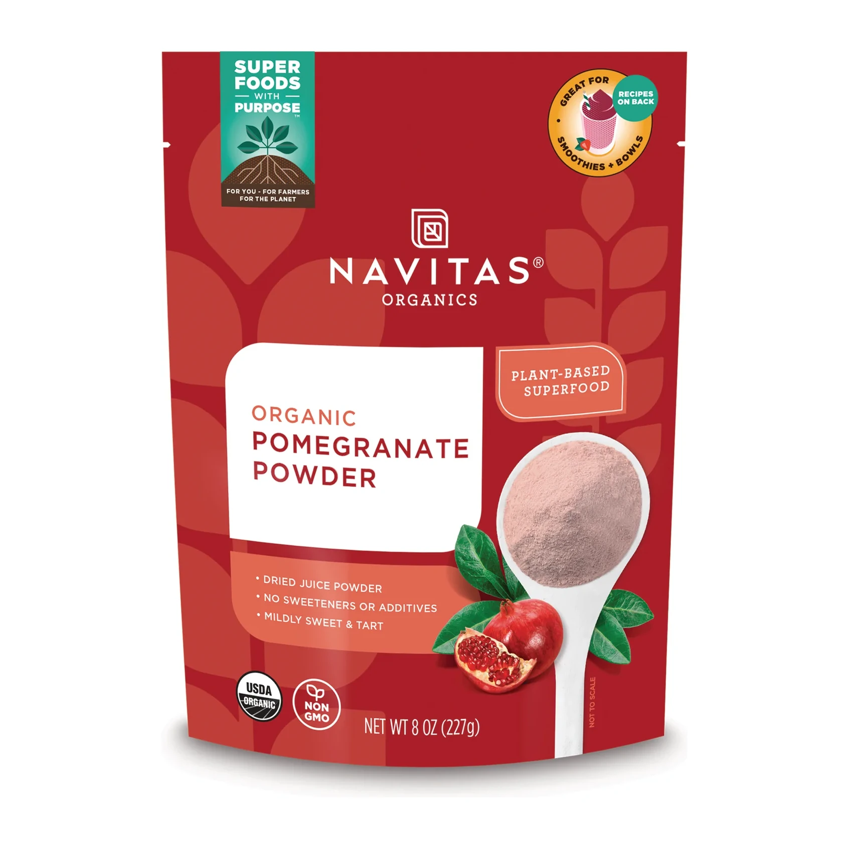 Navitas Pomegranate Powder Organic 8 oz