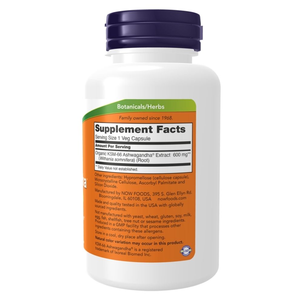 NOW KSM-66 Ashwagandha 90 Vcaps - Image 3
